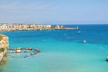 Panoramic view of Otranto. Puglia. Italy.