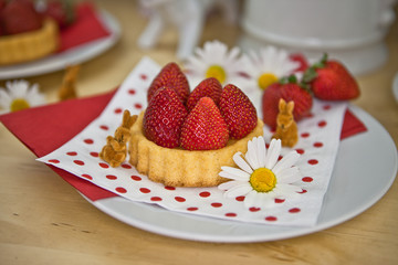Erdbeerkuchen zu Ostern