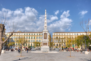 Plaza de la Merced,Malaga,Spain - obrazy, fototapety, plakaty