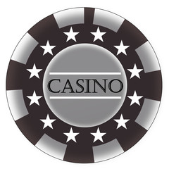 Casino Spielgeld - schwarz
