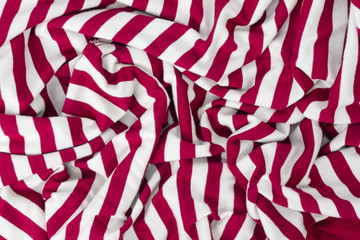 Fototapeta na wymiar red white striped cotton sweater