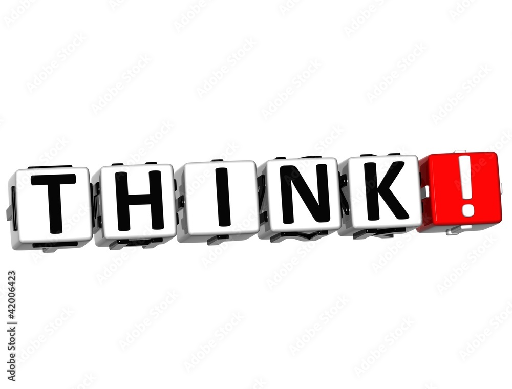 Poster 3d thing button click here block text