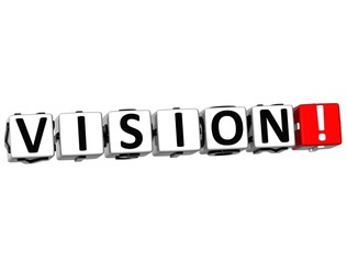 3D Vision Button Click Here Block Text