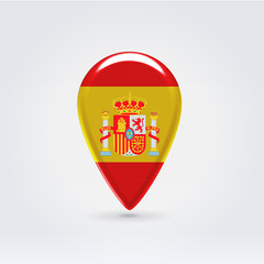 Obraz premium Geo location national point label