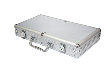 metal case isolated on white