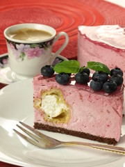 Sweet dessert, closeup