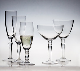 Champagne glassware