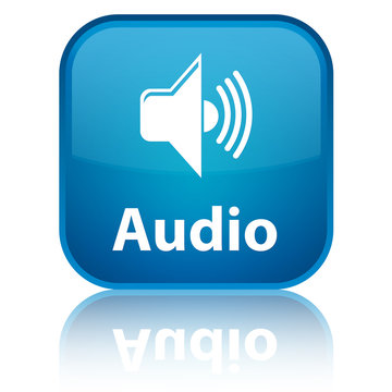 "Audio" blue button
