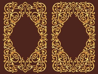 Golden Floral Ornament