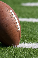 Football close up on Field