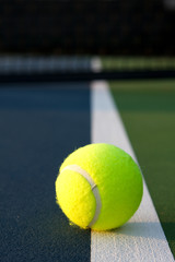 Tennis Ball on the Court