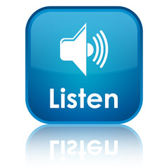 Listen blue button