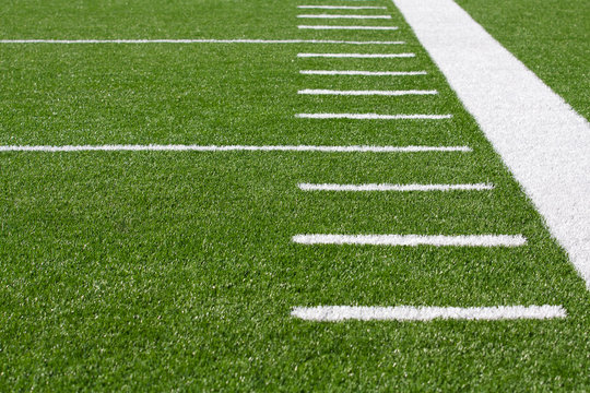 American Football Field Yard Lines