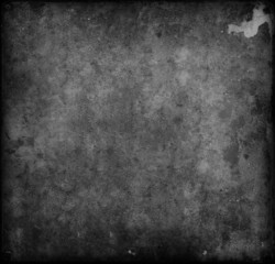 flecks covering and rusty metal plate with screws