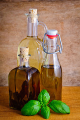 bottles of olive oil