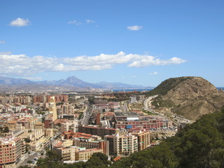 Fototapeta na wymiar Alicante północnej Sierra Grossa i Puig Campana