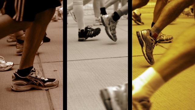 Joggen Splitscreen "Start" Bronze - Silber - Gold