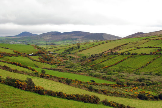 Panoramic view on the Dingle Peninsula, Ireland