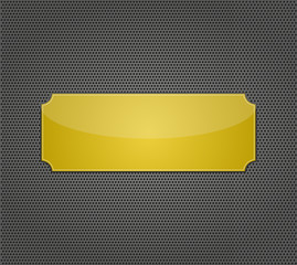 metal background with holes. Vector Illustration