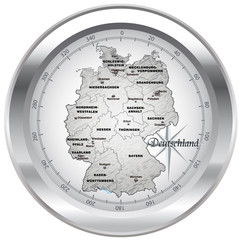 Landkarte von Deutschland