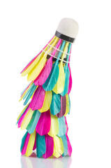 Colorful shuttlecock