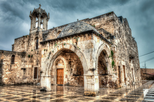 Ancient church Byblos Lebanon