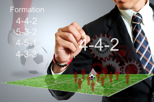 Football manager select formular 4-4-2