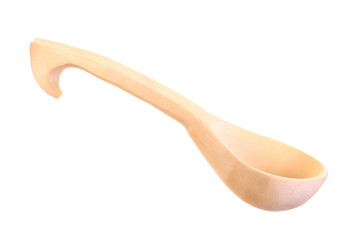 Image wooden ladle for the sauna
