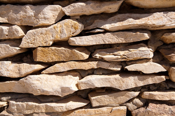 fragment of pattern in built stone wall