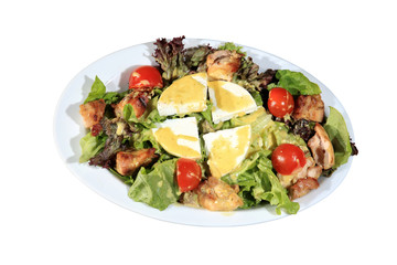 green salad with chicken