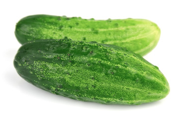 The green cucumbers
