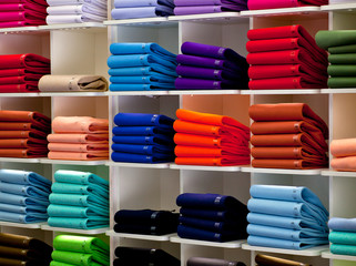 Polo shirts, clothes shop