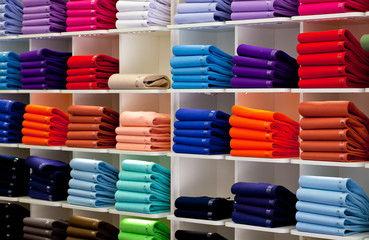 Polo shirts, clothes shop
