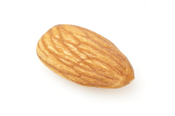 Brown dried almonds