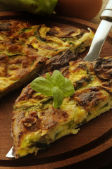 煎蛋与节瓜 Frittata alle zucchine Omelette with zucchini