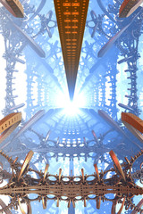 Obraz premium Abstract futuristic background