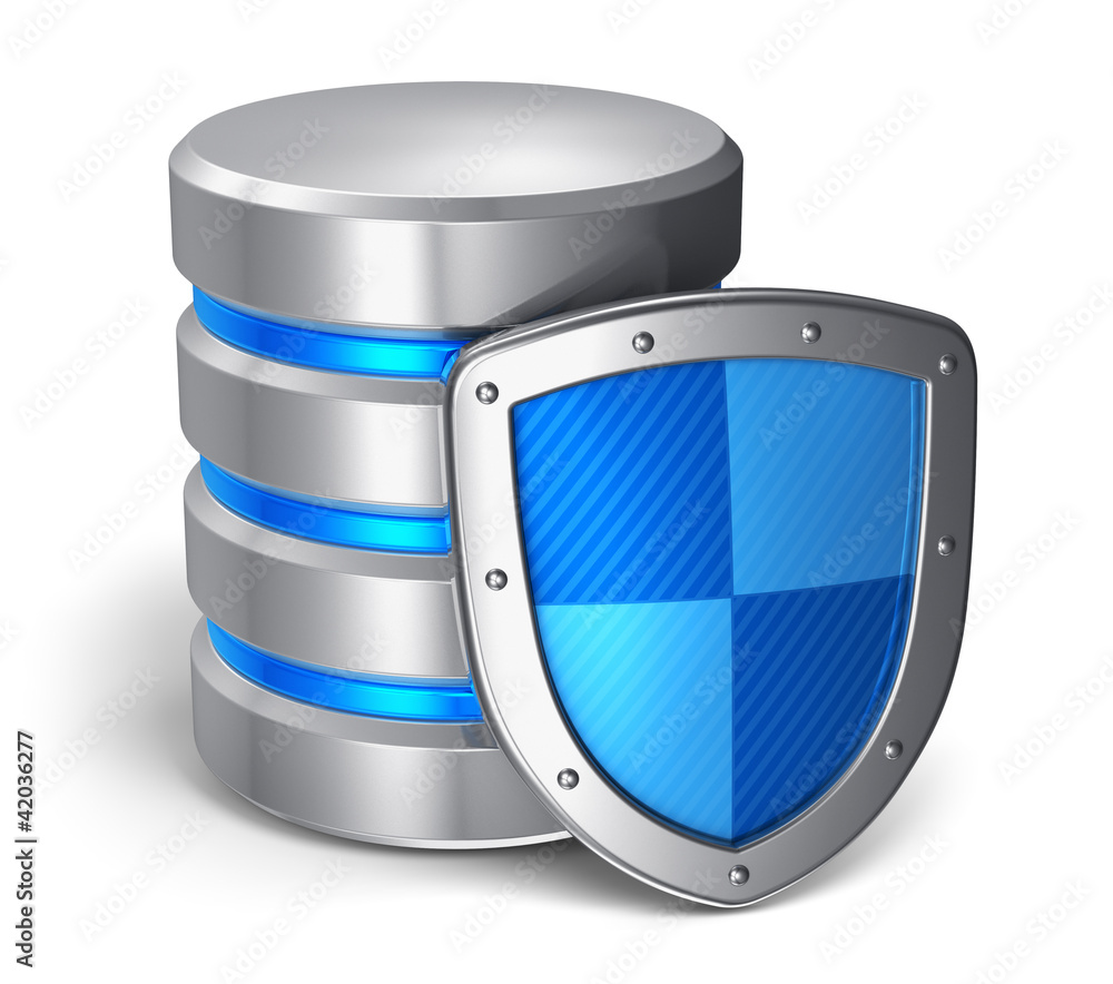 Leinwandbilder Database and computer data security concept