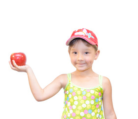 The Child and apple