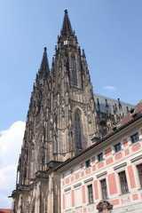 Fototapeta na wymiar Saint Vitus cathedral, Hradcany, Prague.
