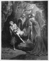 Jesus is buried in the sepulcher - 42039255