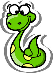 Obraz premium мультфильм змея