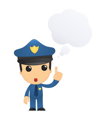 funny cartoon policeman