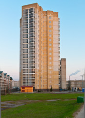 Modern high-rise building