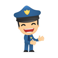 funny cartoon policeman