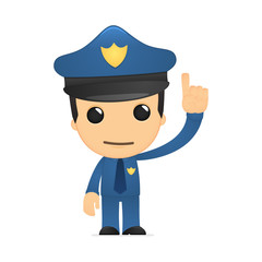 funny cartoon policeman