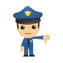 funny cartoon policeman