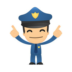 funny cartoon policeman