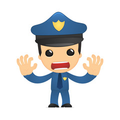 funny cartoon policeman