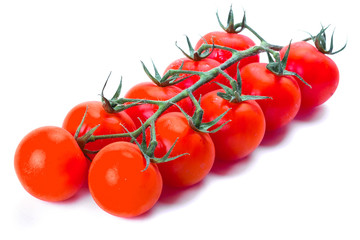 Fresh cherry tomatoes close up