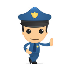 funny cartoon policeman